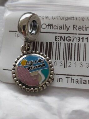 AUTH PANDORA STERLING SILVER *ONLINE EXCLUSIVE* OFFICIALLY RETIRED